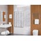 Anzzi 56 in. x 33 in. Accordion-Style Framed Chrome Bathtub Shower Door SD-AZ16-01CH - alternate 1